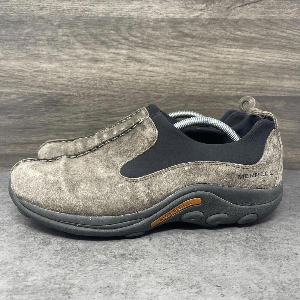 Merrell Jungle Moc Shoes Mens Size 10 Brown Black Slip On Outdoors Walking